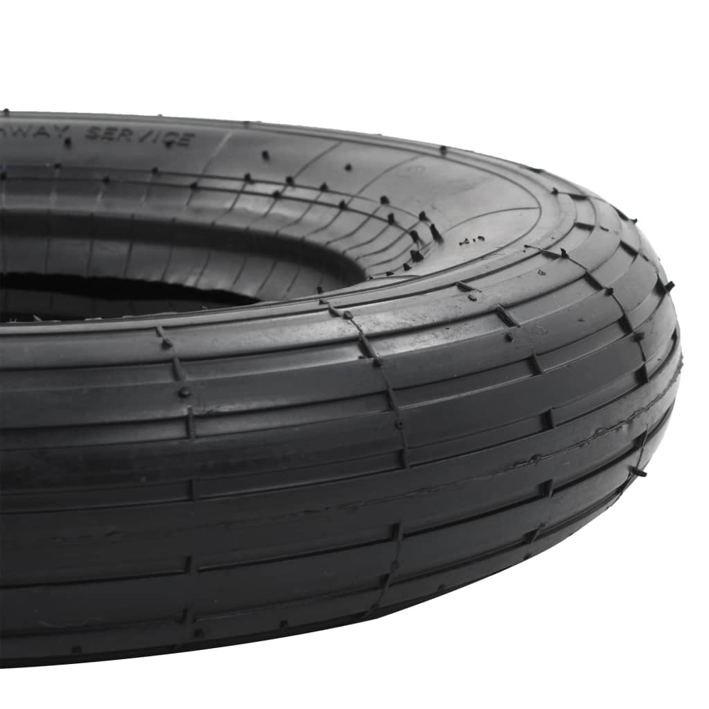 vidaXL Външни и вътрешни гуми за количка 4 бр 3.50-8 4PR каучук