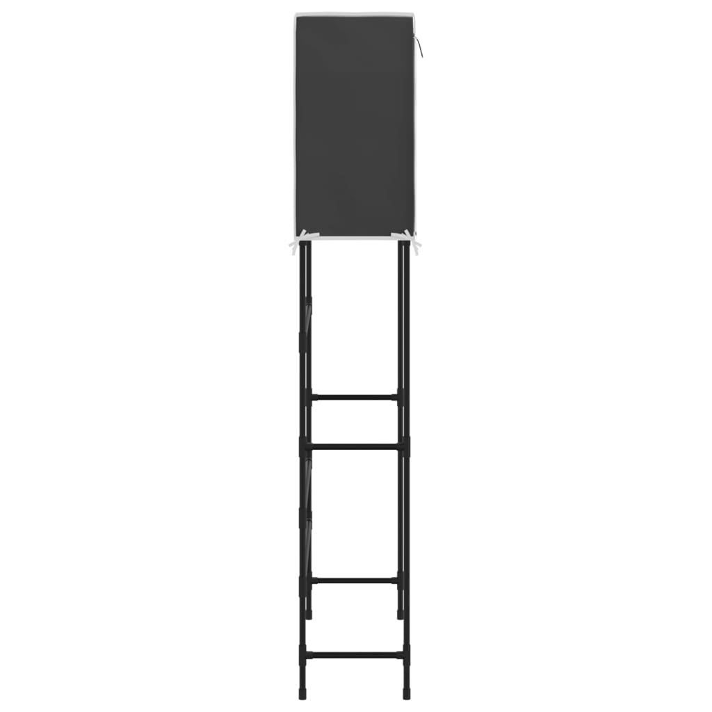 vidaXL 2-етажен стелаж за над пералня черен 71x29,5x170,5 см желязо