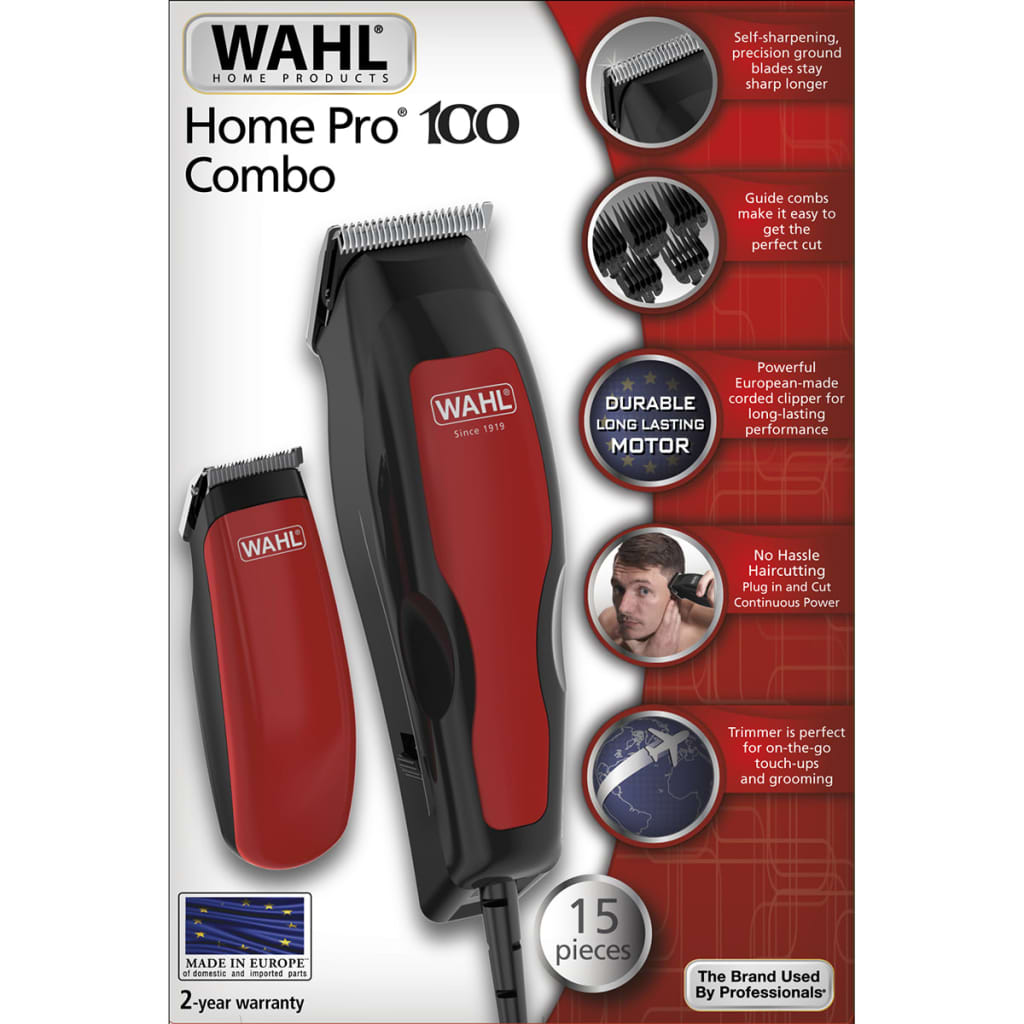 Wahl Машинка за подстригване на коса "Home Pro 100 Combo" 1395.0466