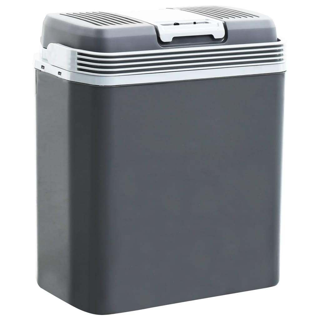 vidaXL Преносима термоелектрическа хладилна кутия 20 л 12 V 230 V E
