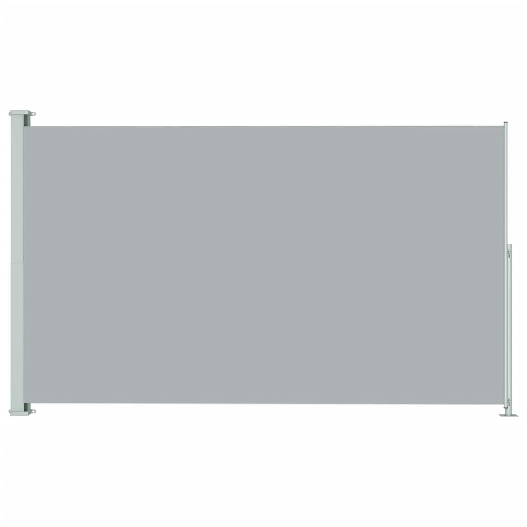 vidaXL Прибираща се дворна странична тента, 180x300 см, сива