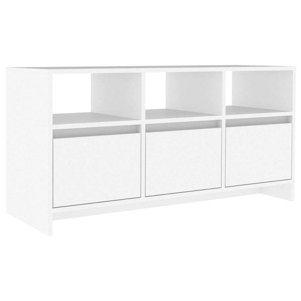 vidaXL ТВ шкаф, бял, 102x37,5x52,5 см, ПДЧ
