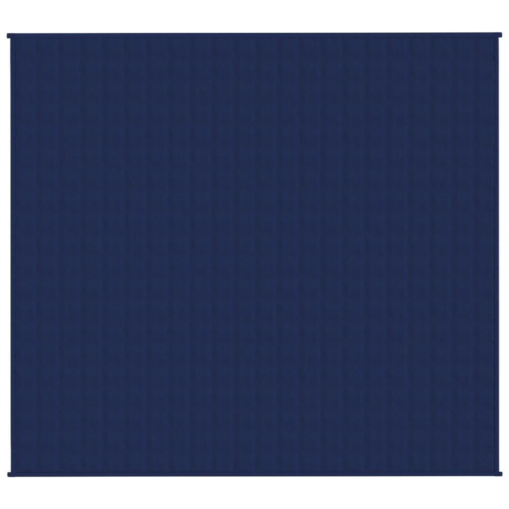 vidaXL Утежнено одеяло синьо 200x220 см 13 кг плат