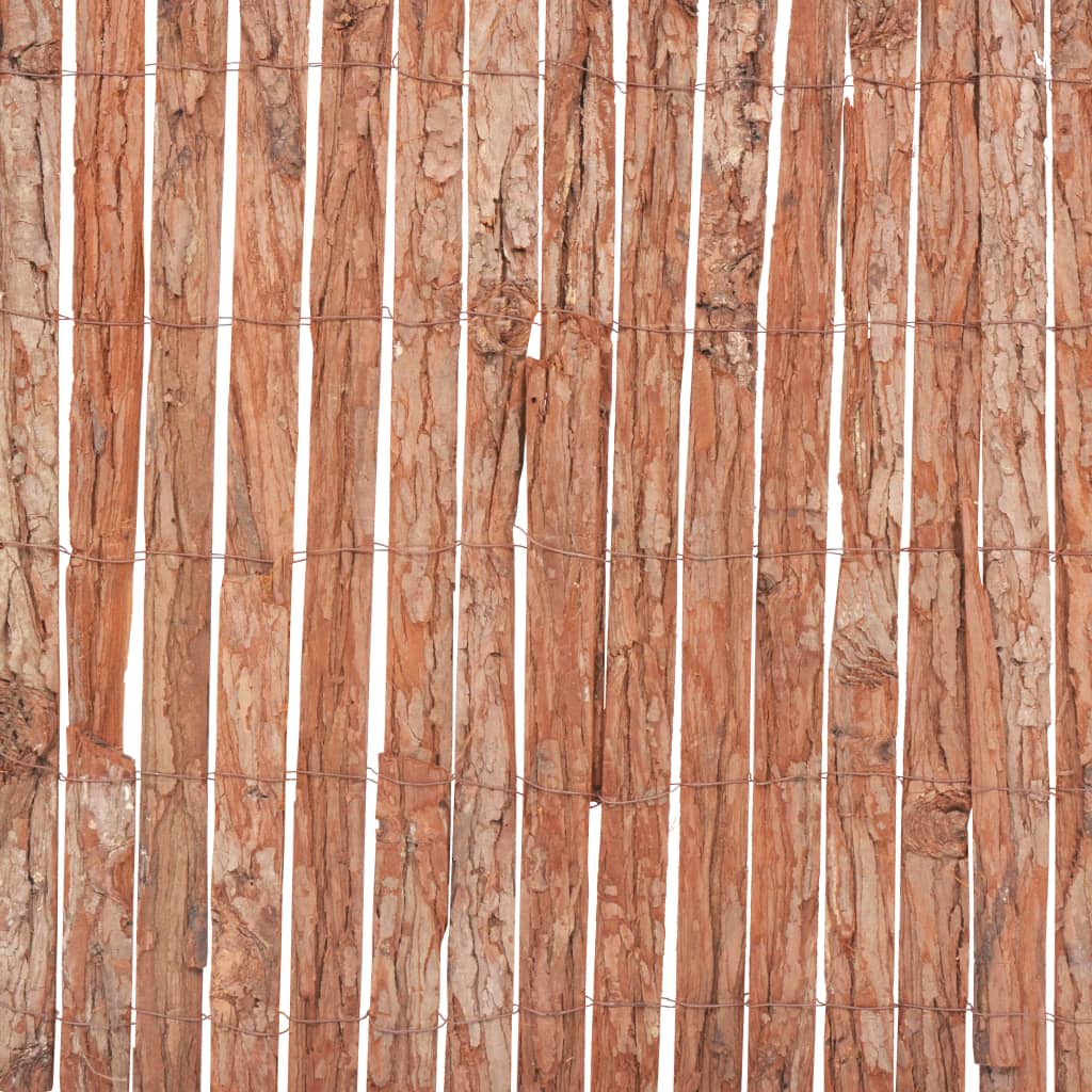 vidaXL Ограда от дървесна кора, 1000x50 см
