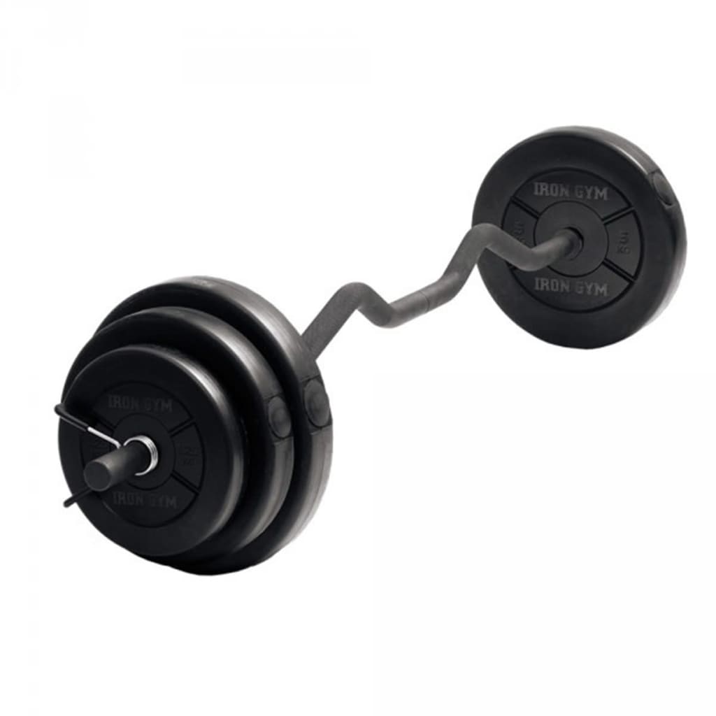 Iron Gym Регулируем комплект крива щанга, 23 кг, IRG033