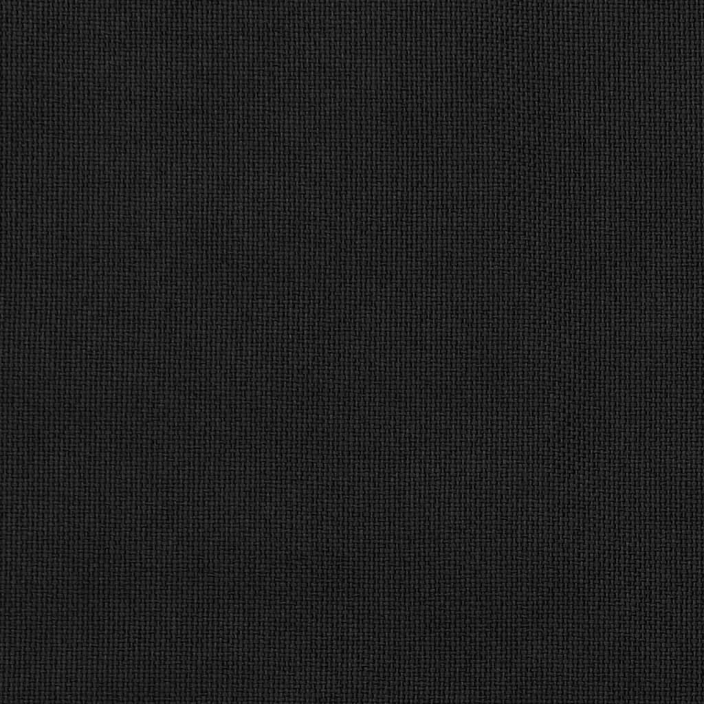 vidaXL Затъмняващи завеси имитация лен с отвори 2 бр черни 140x225 см