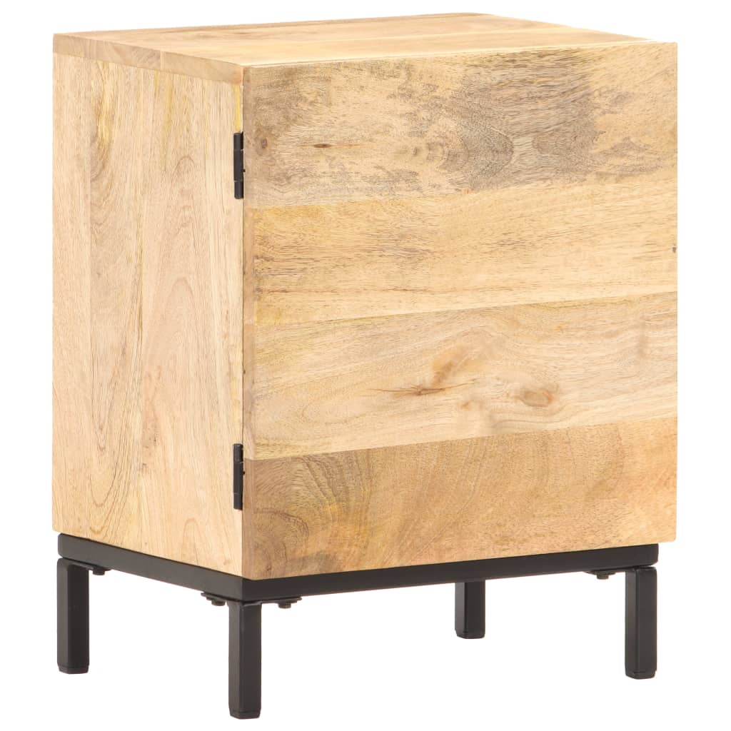 vidaXL Нощно шкафче, 40x30x51 см, мангово дърво масив