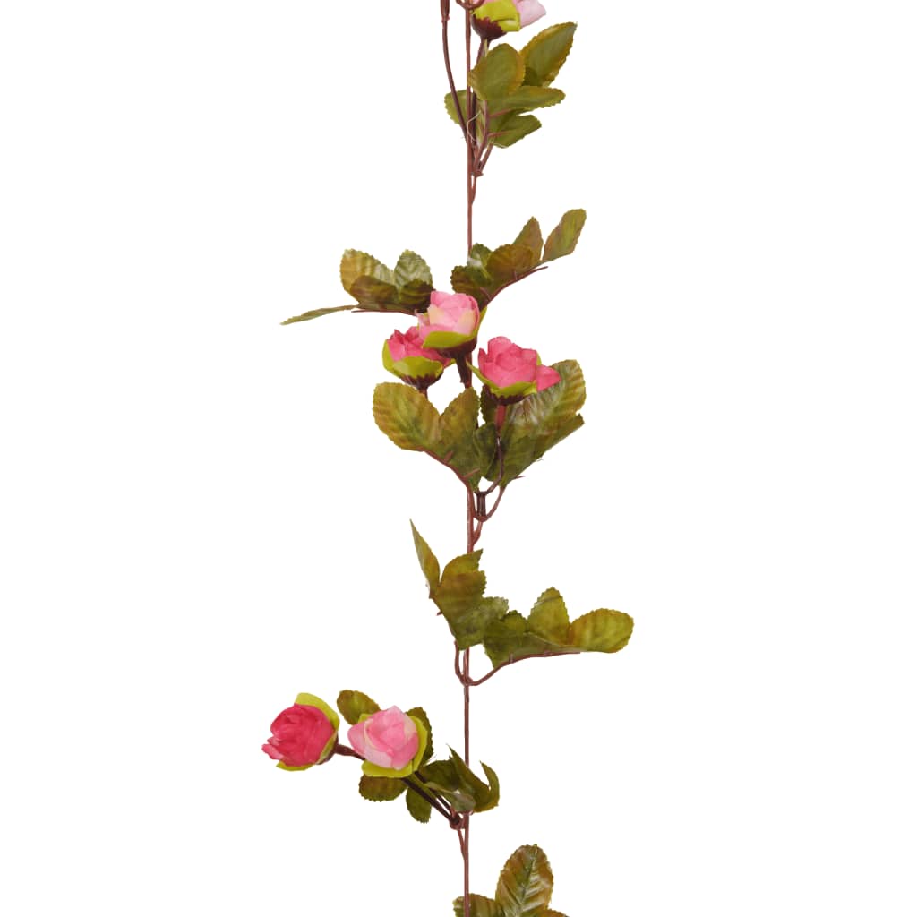 vidaXL Гирлянди от изкуствени цветя 6 бр роза 215 см