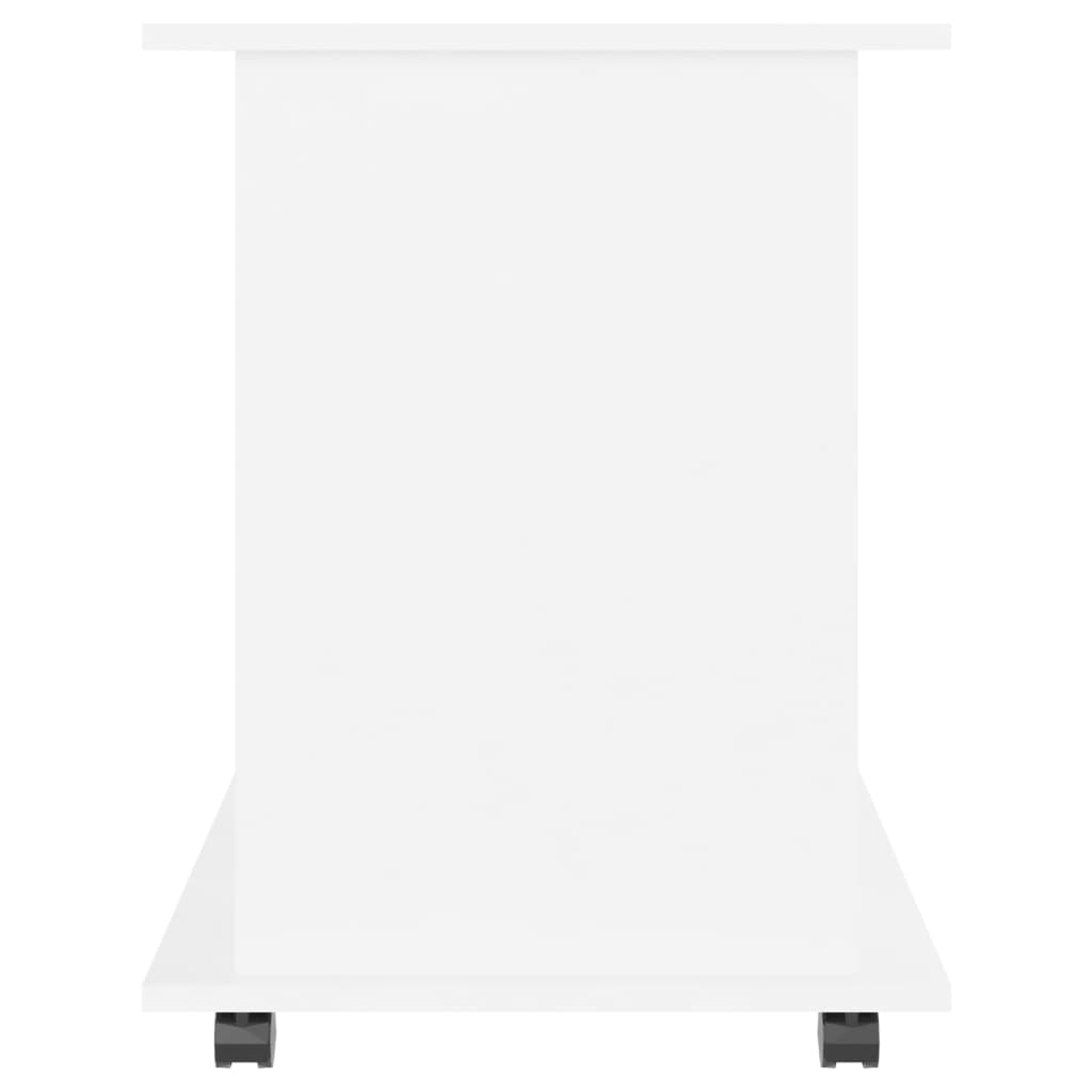 vidaXL Подвижен шкаф, бял, 60x45x60 см, ПДЧ