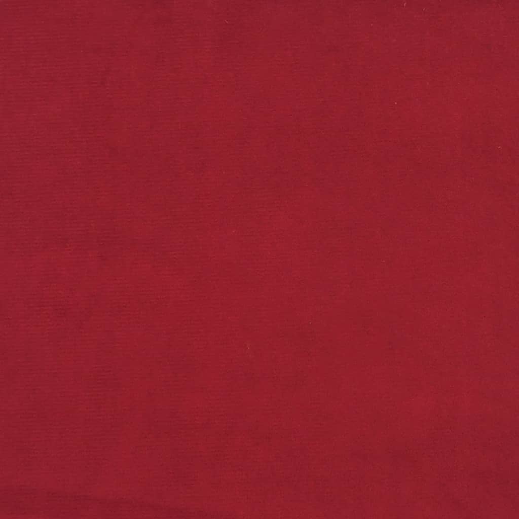 vidaXL Табуретка, виненочервена, 78x56x32 см, кадифе