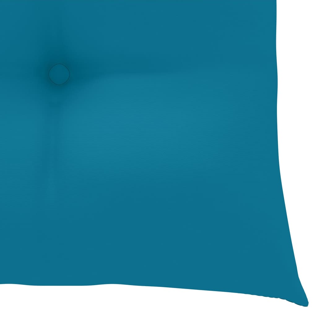 vidaXL Възглавници за столове, 4 бр, 40x40x8 см, сини