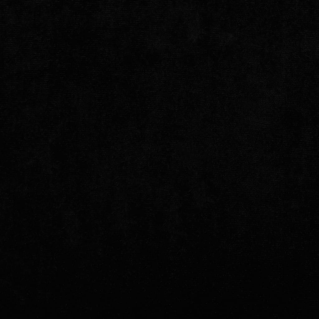 vidaXL Кучешко легло с разширение черно 100x50x30 см кадифе