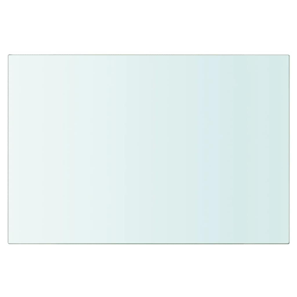 vidaXL Рафтове, 2 бр, панели прозрачно стъкло, 30x15 см