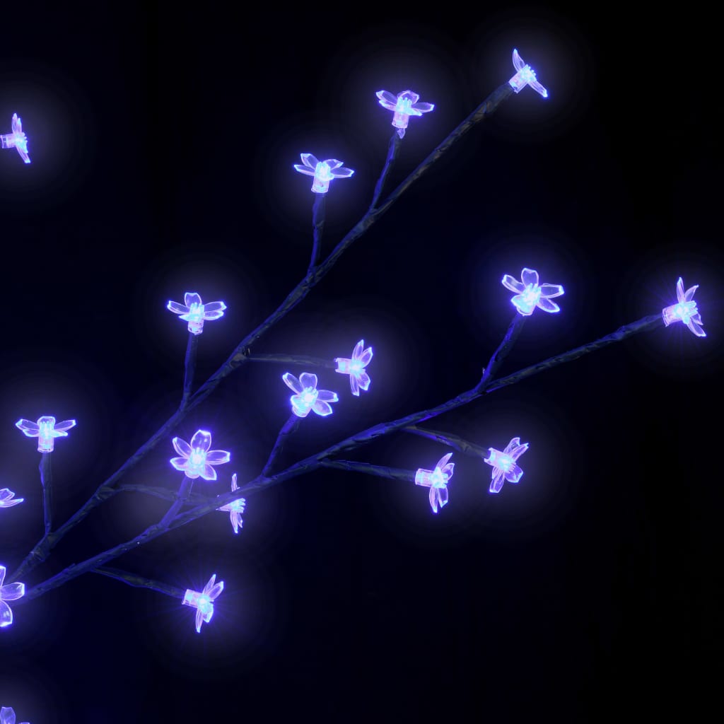vidaXL Коледно дърво, 1200 LED сини, разцъфнала череша, 400 см
