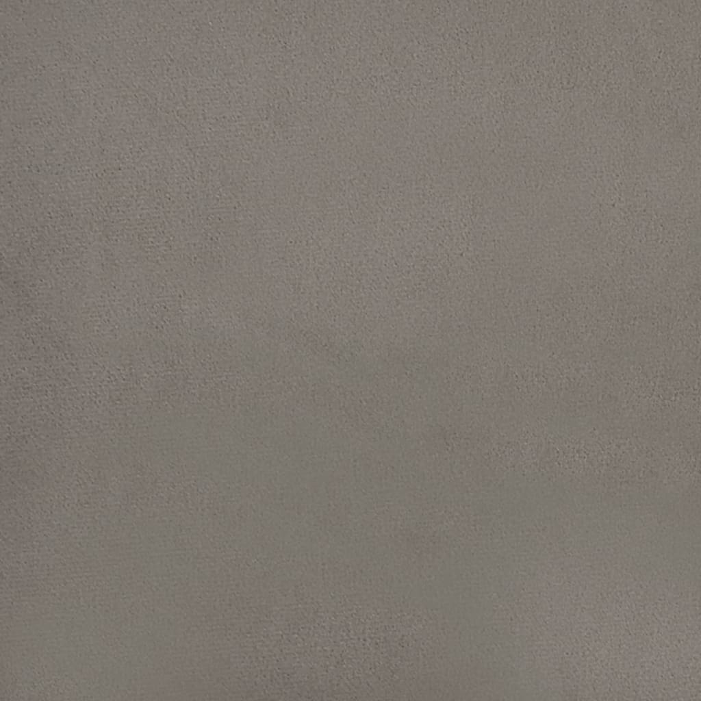 vidaXL Фотьойл, светлосив, 60 см, кадифе