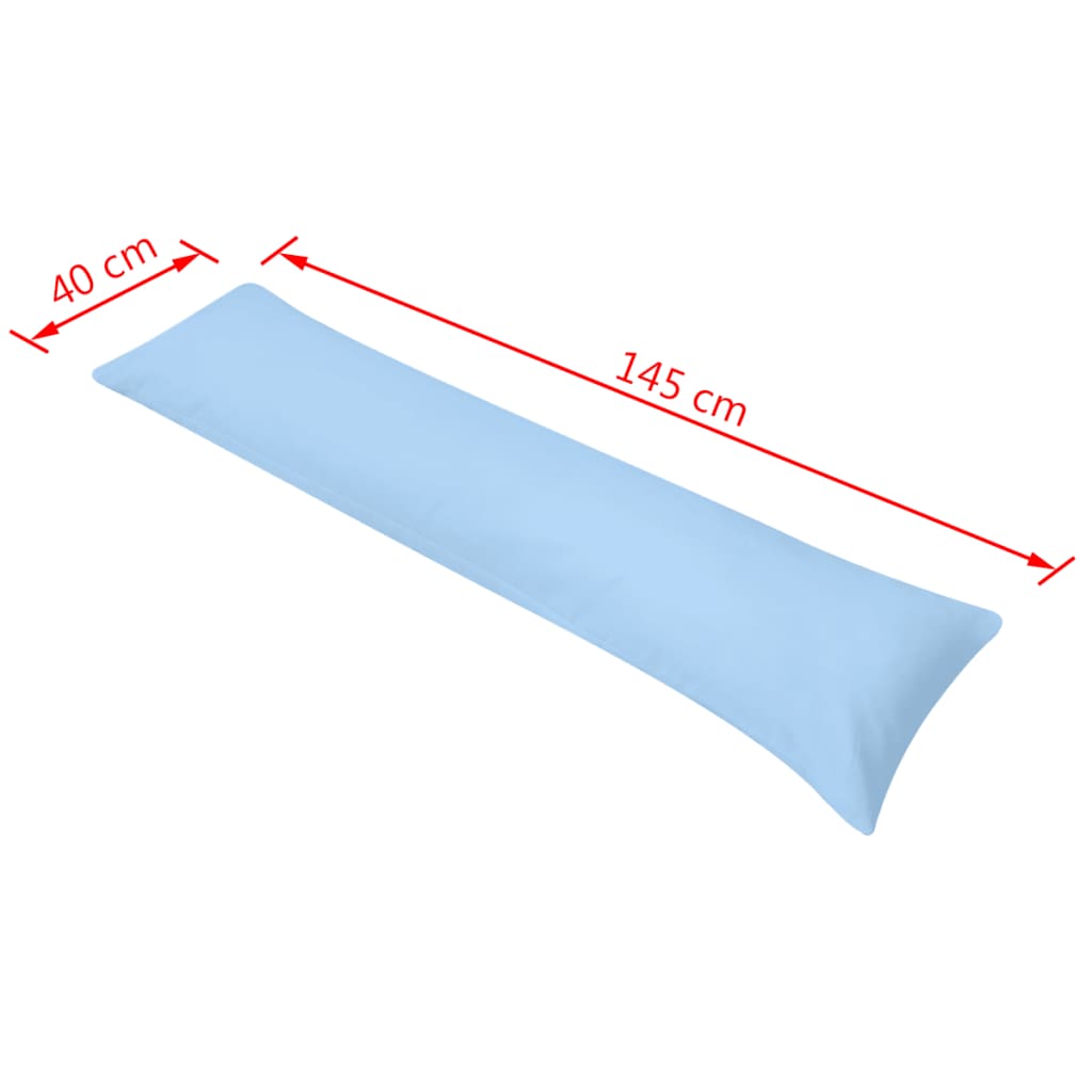 vidaXL Странична възглавница за тяло, 40x145 cм, синя