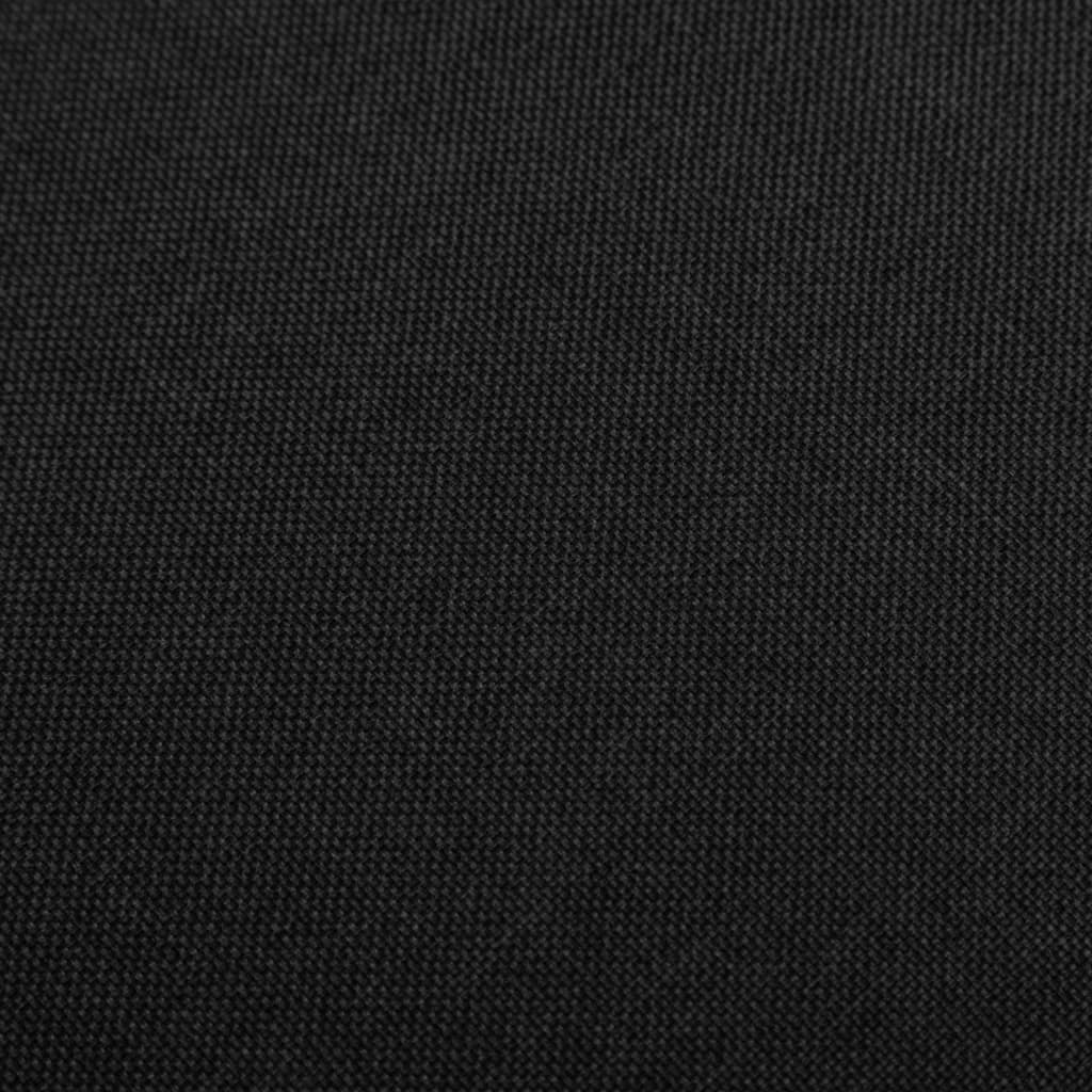 vidaXL Бар табуретки, 2 бр, черни, текстил