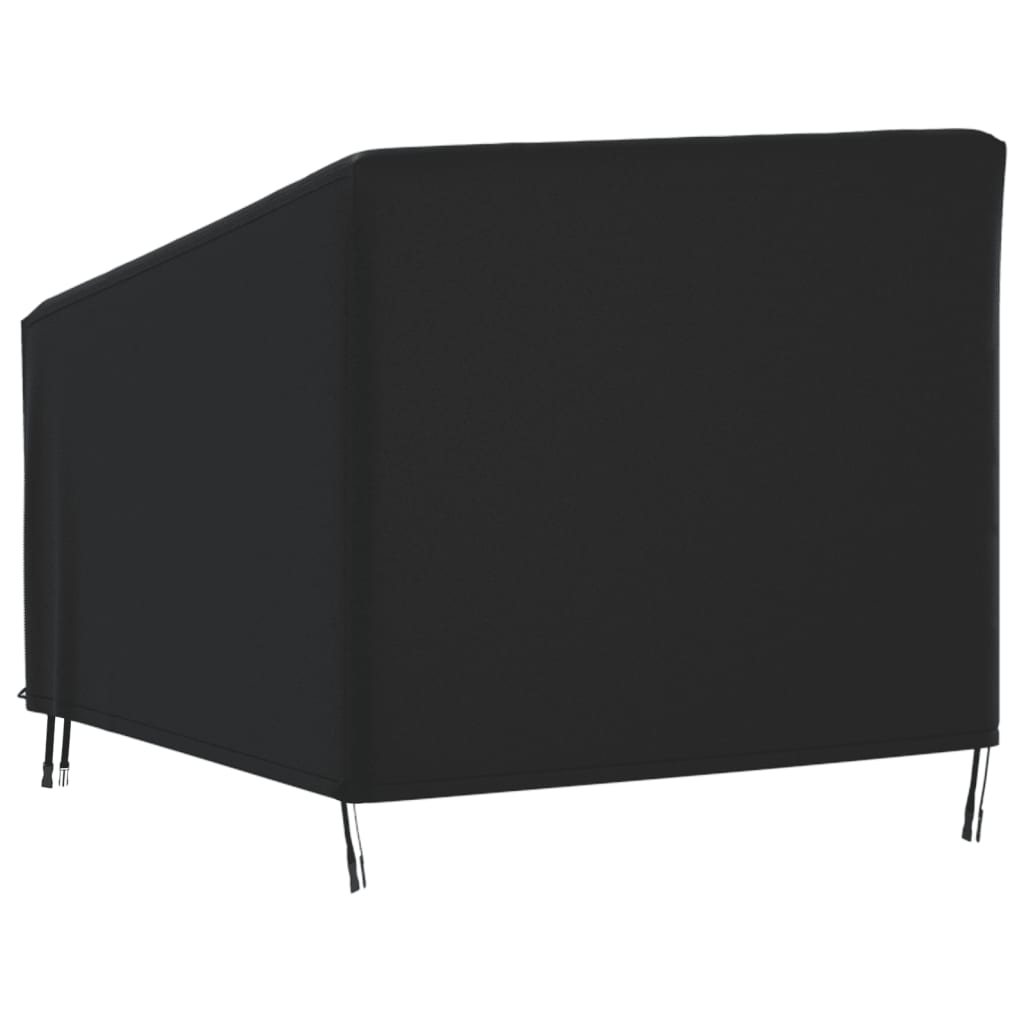 vidaXL Покривало за градински стол черно 90x90x50/75 см 420D Оксфорд