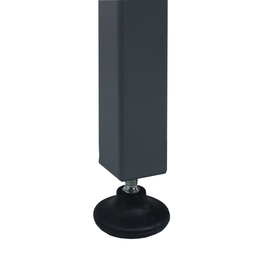 vidaXL Работна маса, черна, 120x60x85 см, стомана