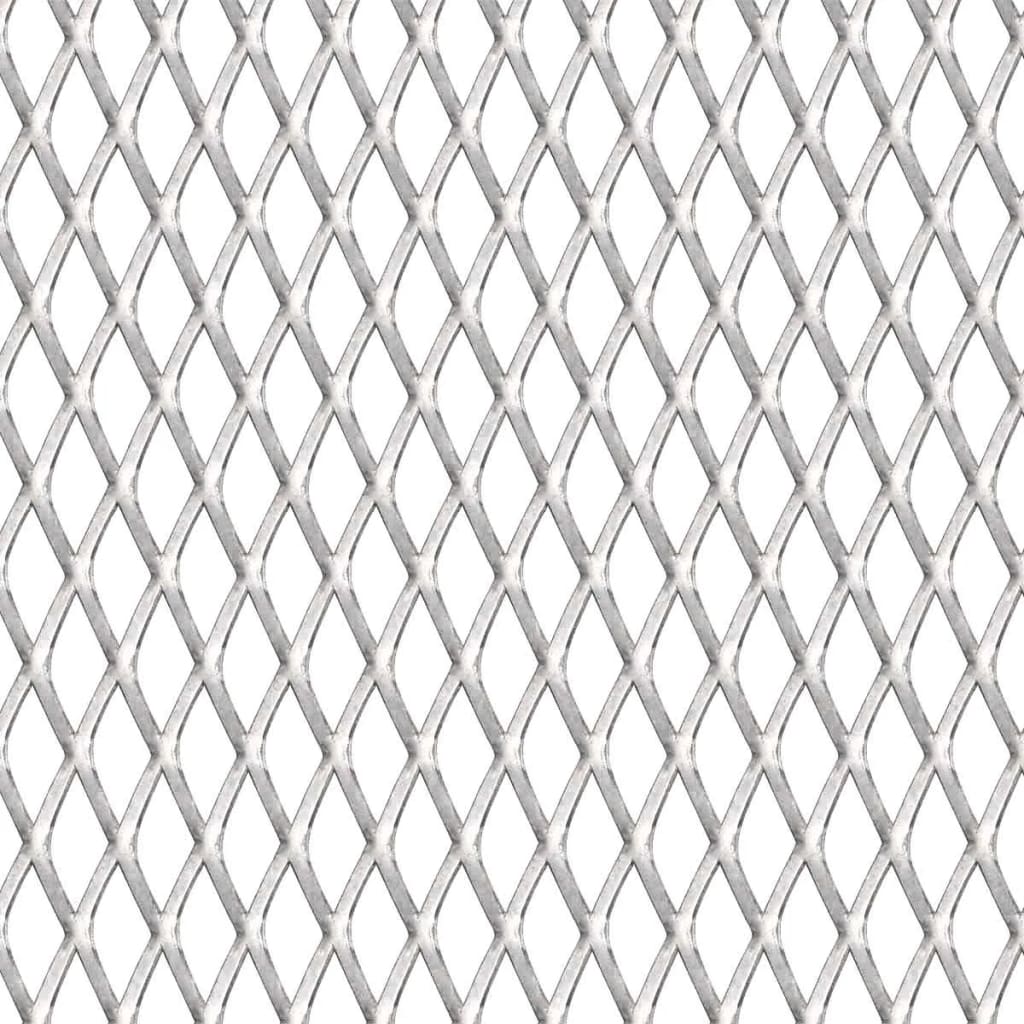 vidaXL Мрежа оградна, неръждаема стомана, 100x85 см, 30x17x2,5 мм