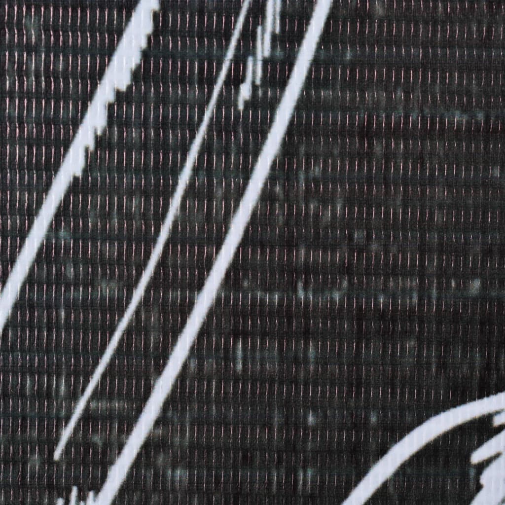 vidaXL Сгъваем параван за стая, 160x170 см, пера, черно и бяло
