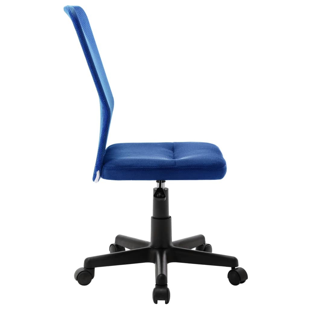 vidaXL Офис стол, син, 44x52x100 см, мрежест плат