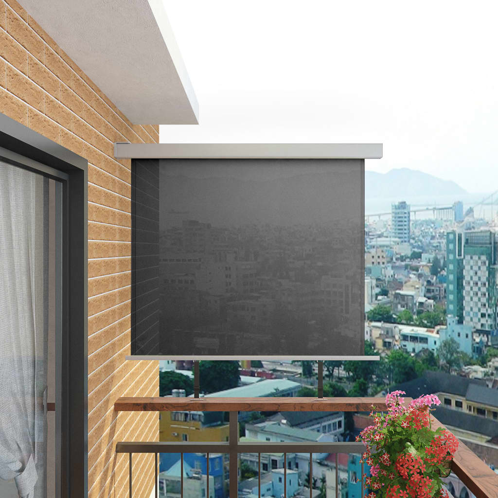 vidaXL Вертикална тента за балкон мултифункционална 150х200 см сива