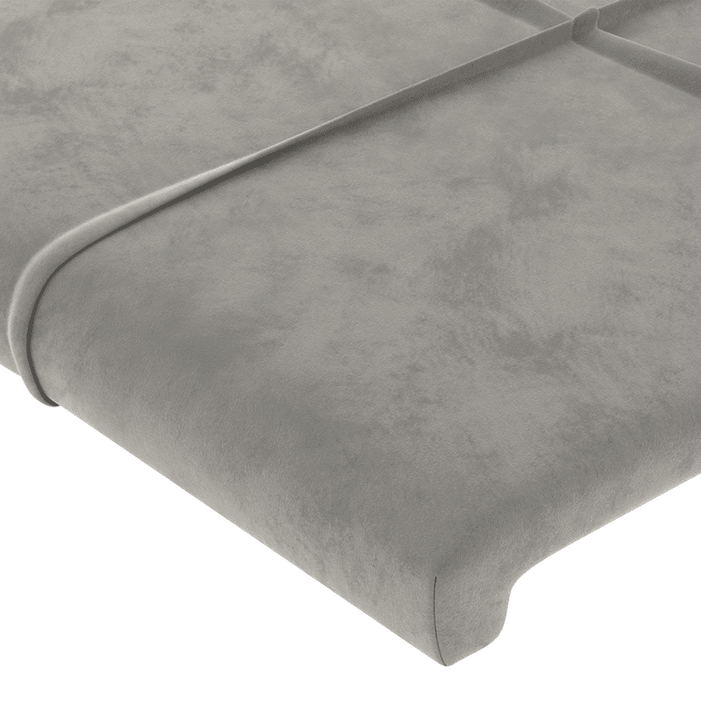 vidaXL Боксспринг легло с матрак, светлосиво, 80x200 см, кадифе
