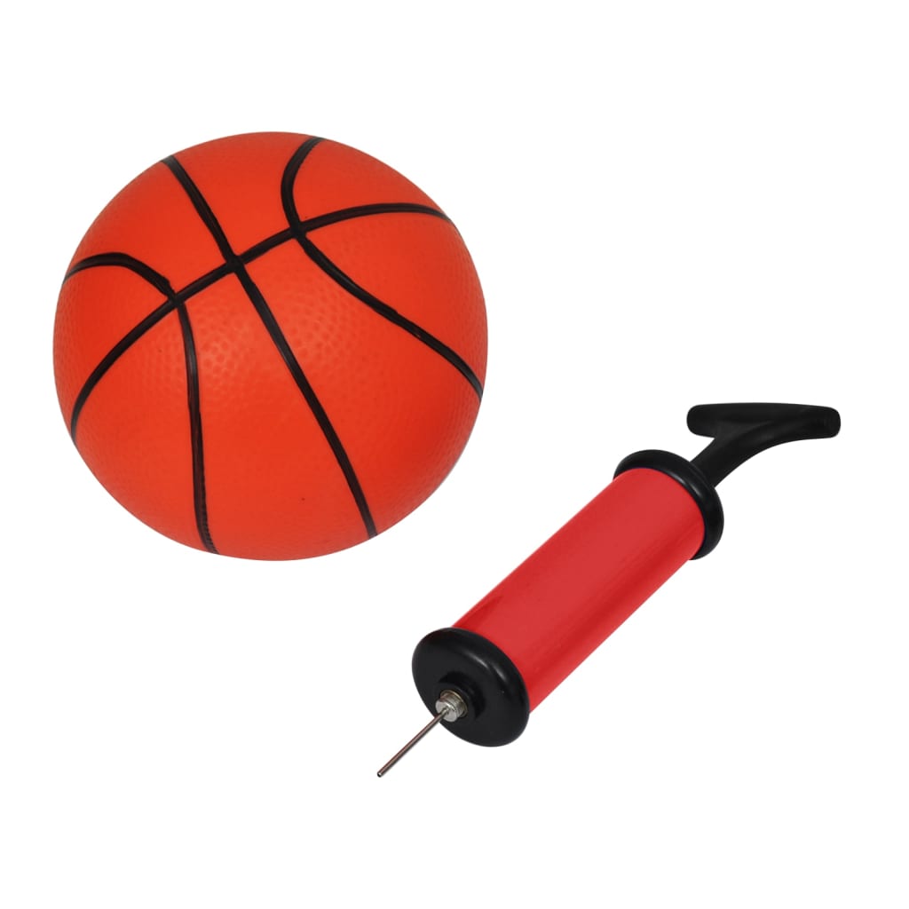 Мини баскетболен кош за закрито в комплект с топка и помпа