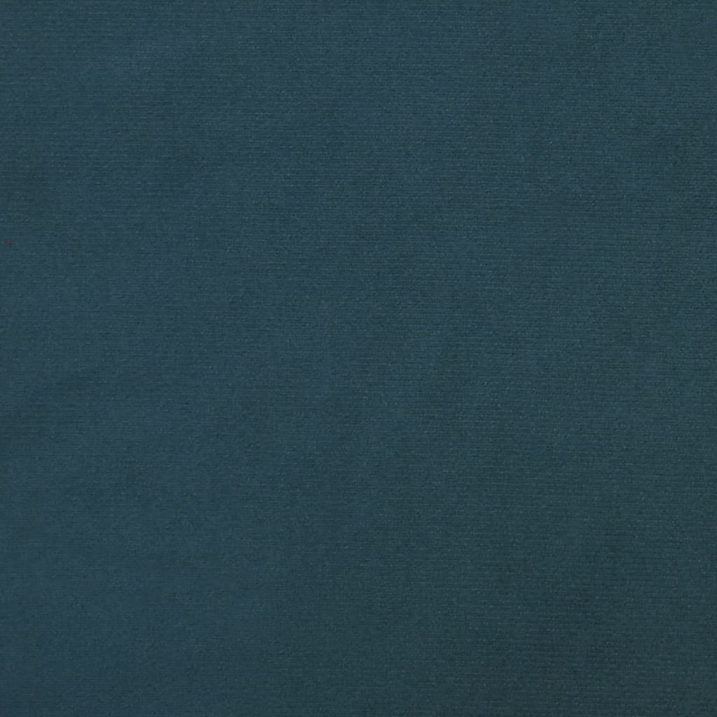 vidaXL Табуретка, синя, 60x60x36 см, кадифе