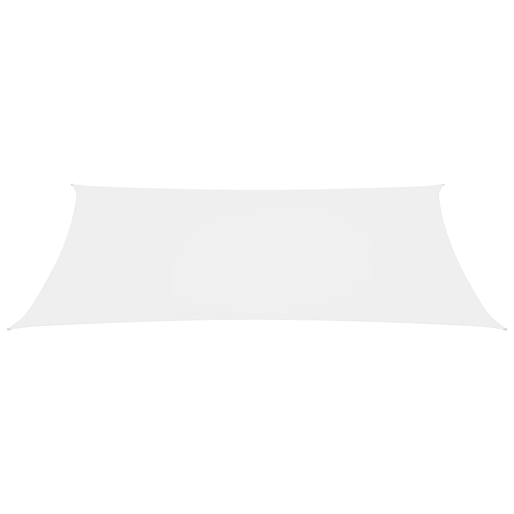 vidaXL Платно-сенник, Оксфорд текстил, правоъгълно, 2x5 м, бяло
