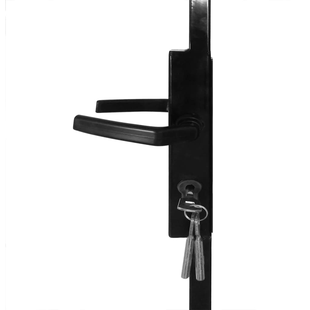 vidaXL Оградна врата с арковидна горна част, 100x200 см
