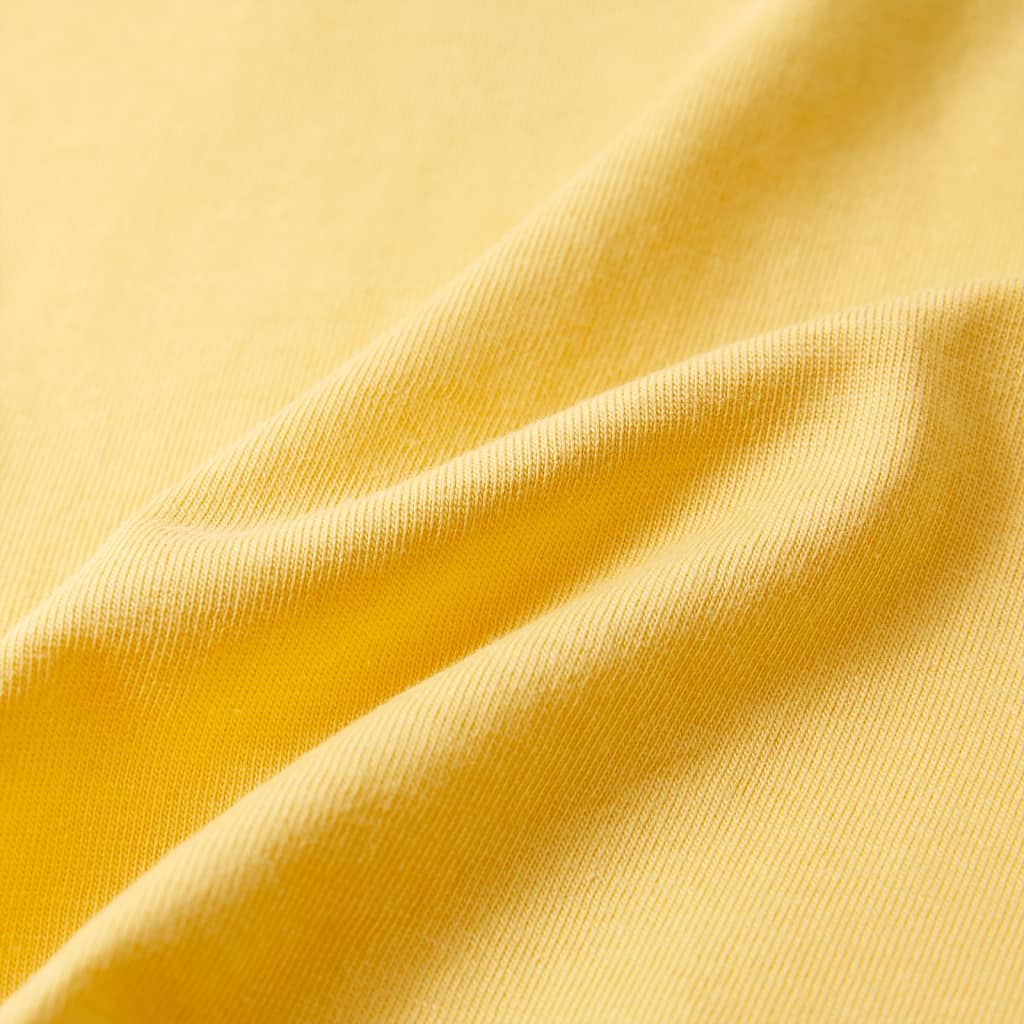Детска тениска с къс ръкав, жълта, 92