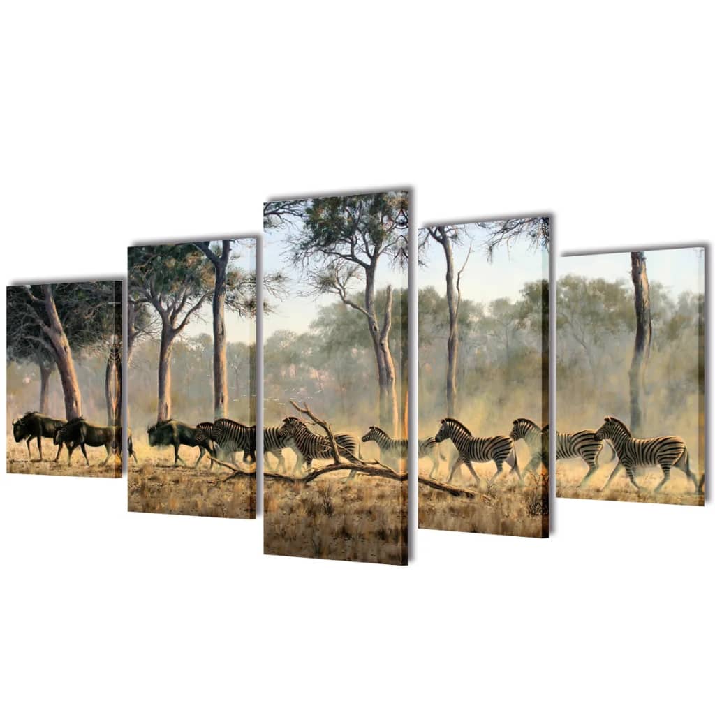 Декоративни панели за стена Зебри, 100 x 50 см
