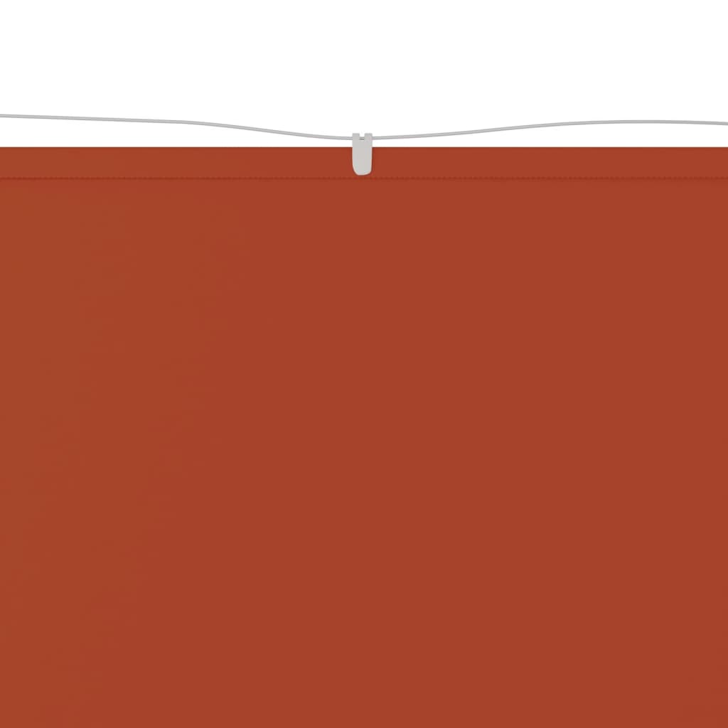 vidaXL Вертикален сенник, теракота, 60x360 см, оксфорд плат