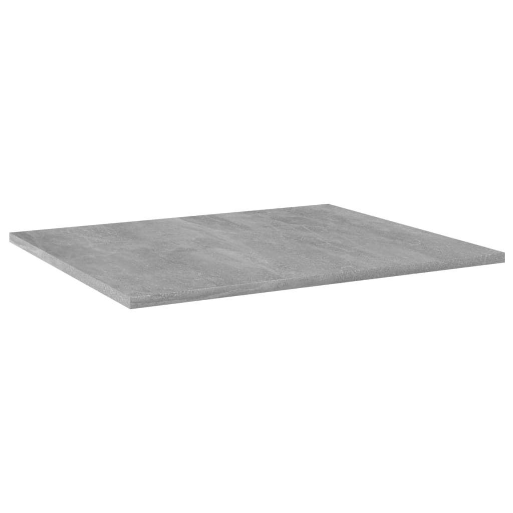 vidaXL Рафтове за етажерка, 8 бр, бетонно сиви, 60x50x1,5 см, ПДЧ