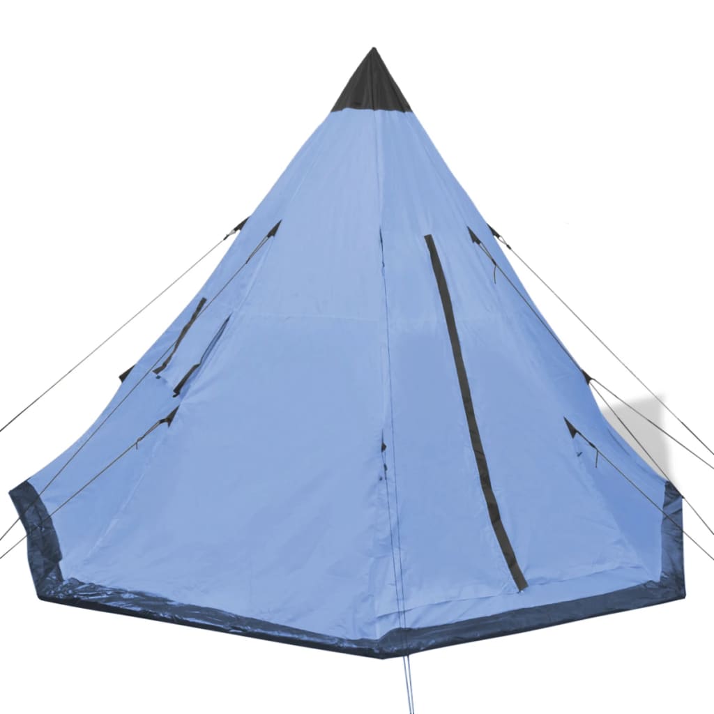vidaXL 4-местна палатка, синя