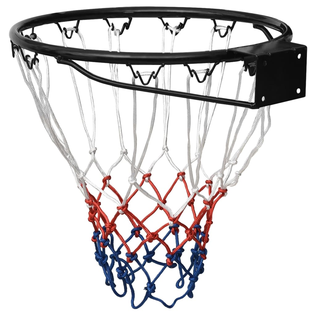 vidaXL Баскетболен ринг, черен, 39 см, стомана