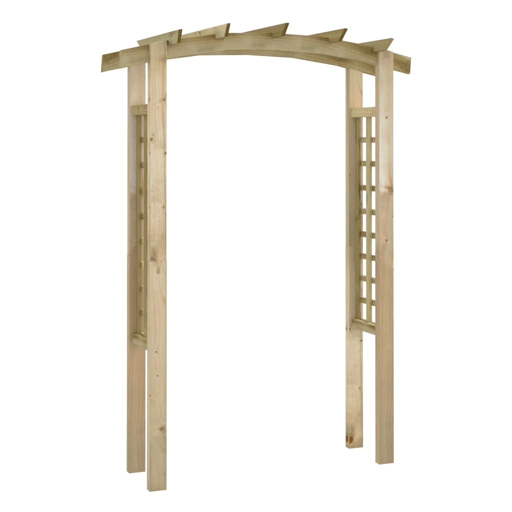 vidaXL Решетъчна арка, 150x60x210 см, дърво
