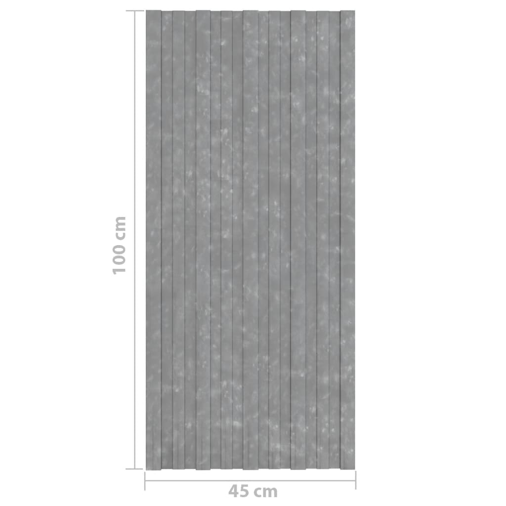 vidaXL Покривни панели 12 бр поцинкована стомана сребристи 100х45 см