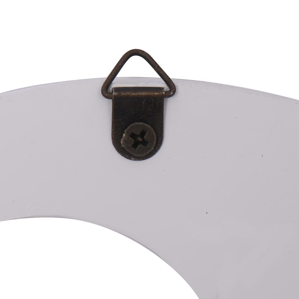 vidaXL Стенна закачалка за палта WELCOME, бяла, 74x29,5 см