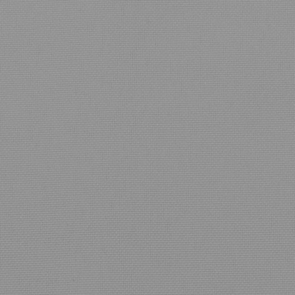 vidaXL Палетна възглавница, 120x80x12 см, сива, текстил