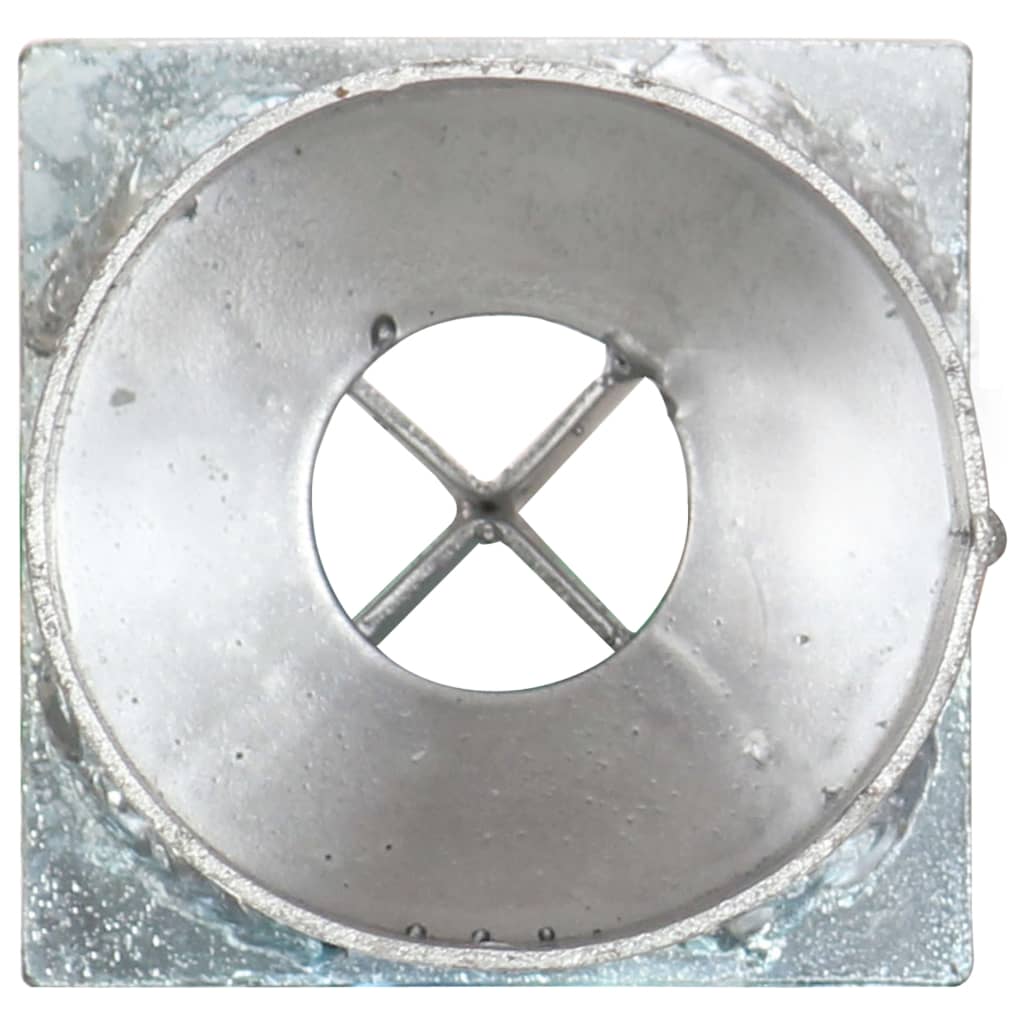 vidaXL Заземителни колове 6 бр сребристи 8x61 см поцинкована стомана