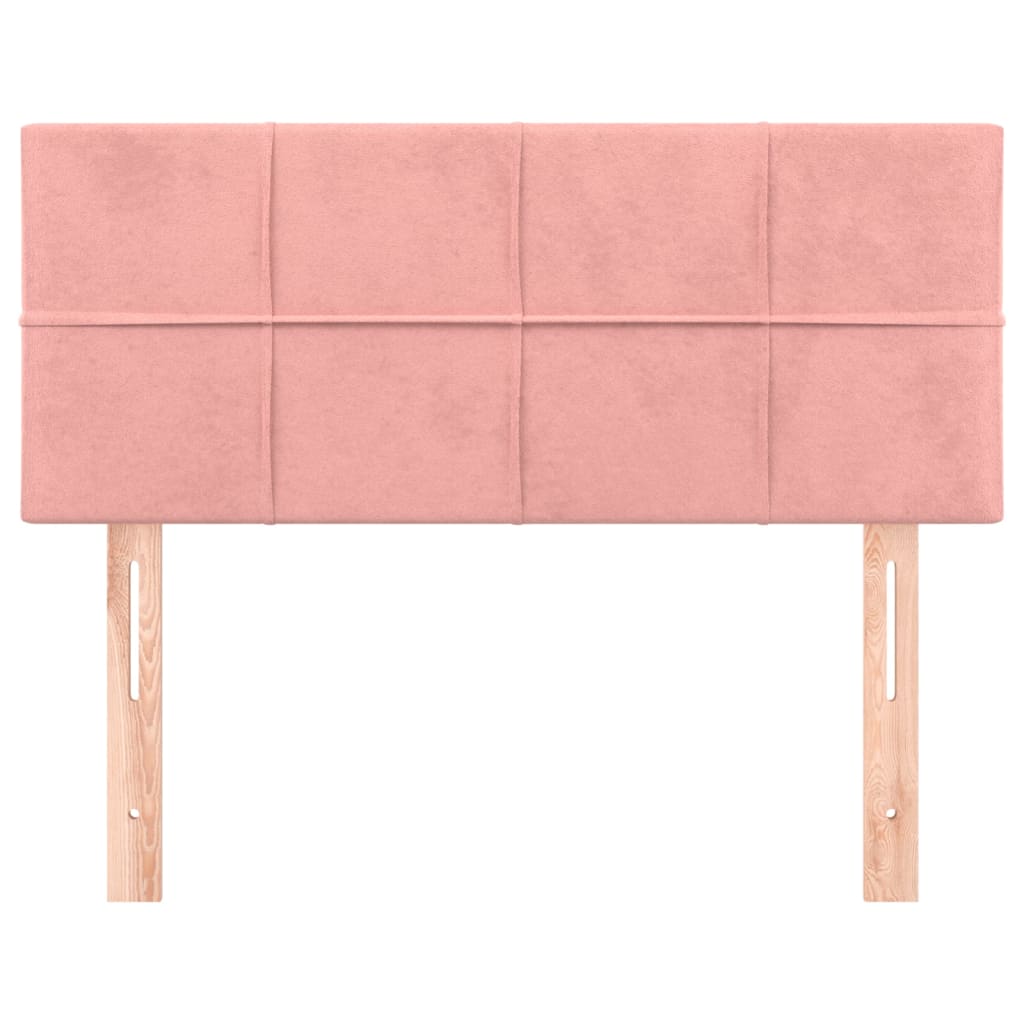 vidaXL Горна табла за легло, розова, 100x5x78/88 см, плат