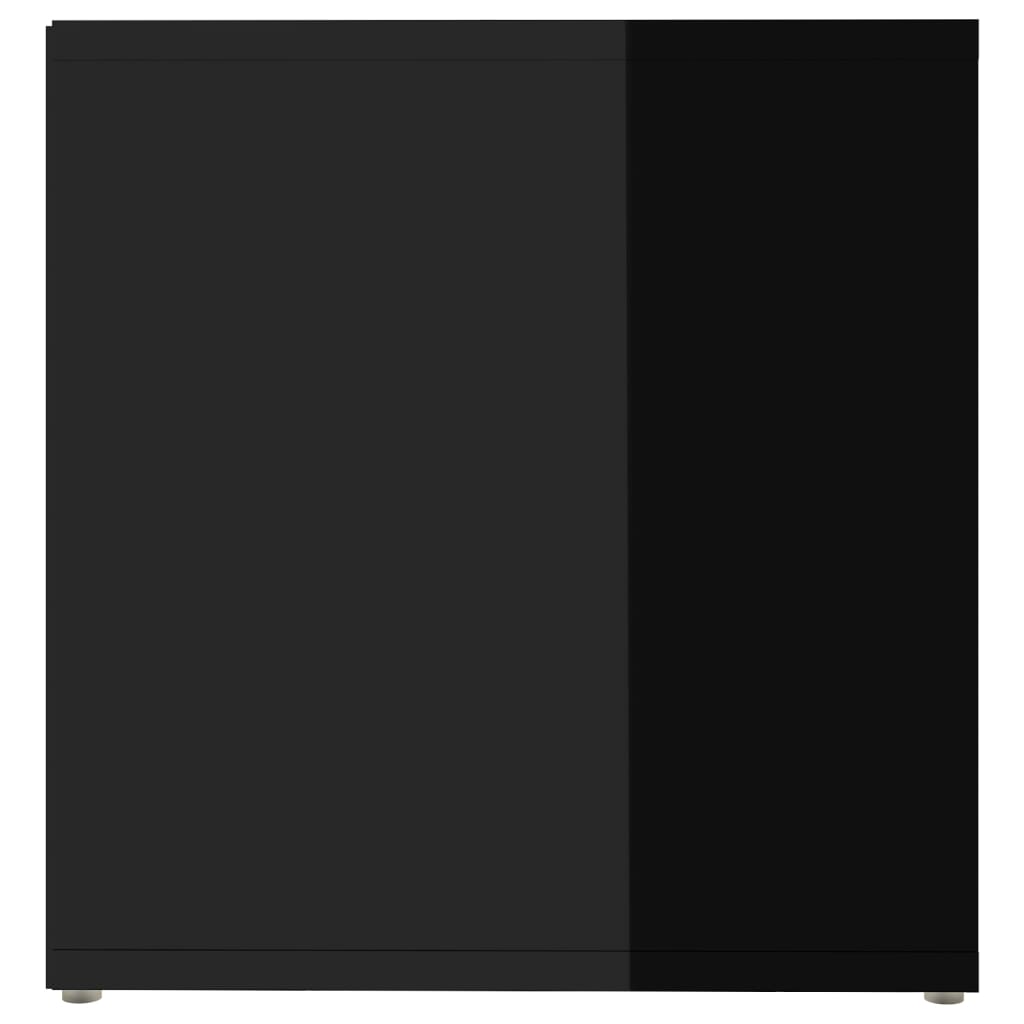 vidaXL ТВ шкафове, 2 бр, черен гланц, 72x35x36,5 см, ПДЧ
