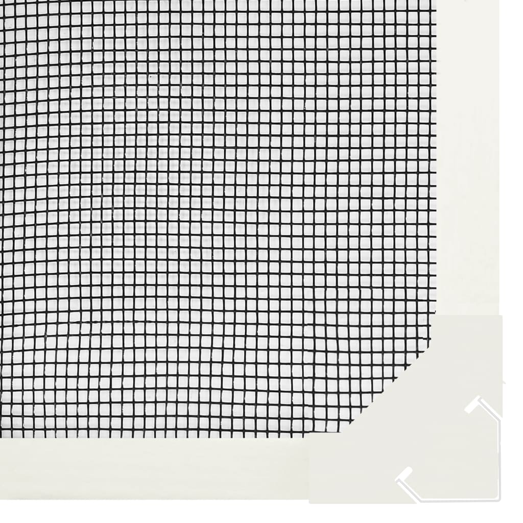vidaXL Магнитна мрежа против насекоми за прозорци, бяла, 80x120 см