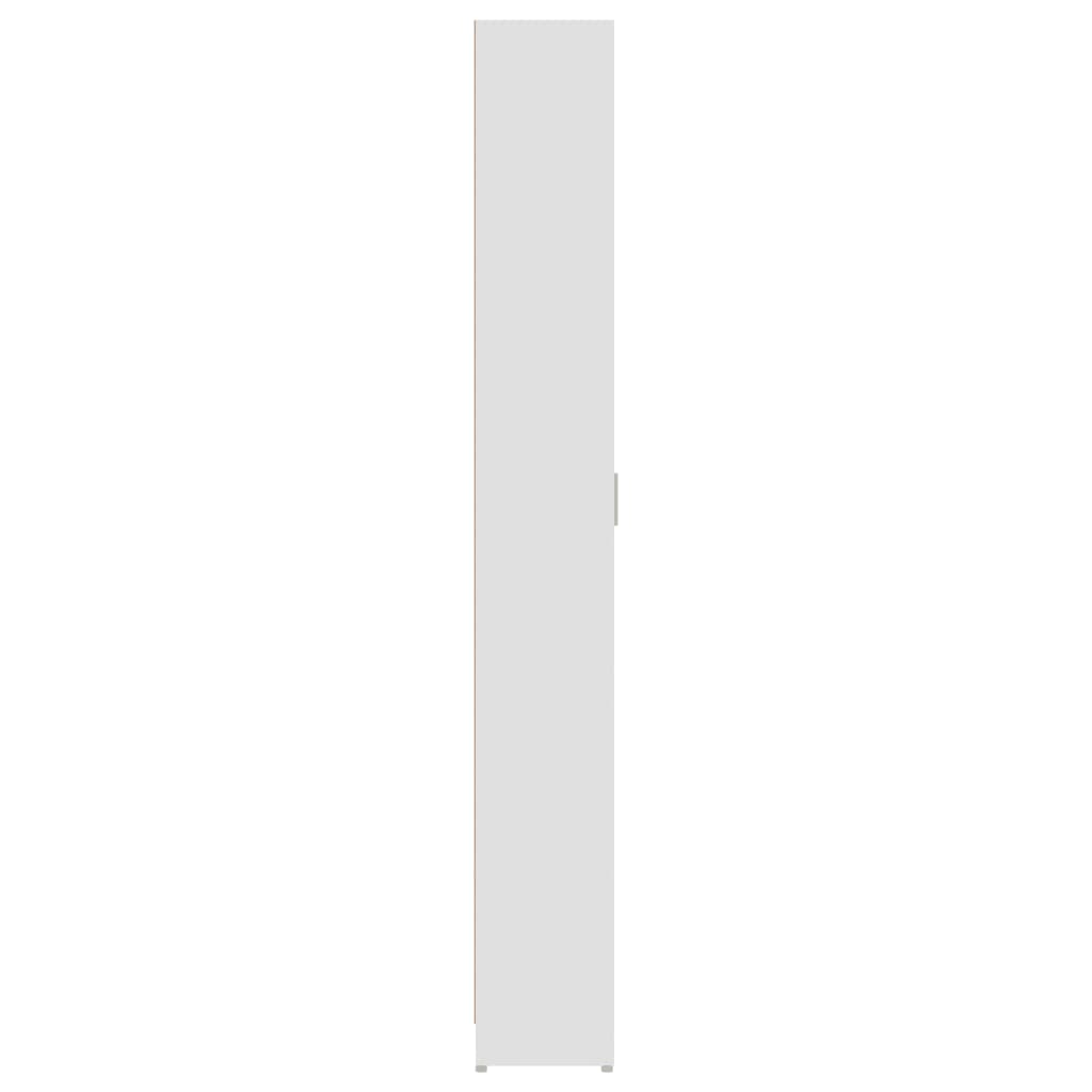 vidaXL Гардероб за антре, бял, 55x25x189 см, ПДЧ