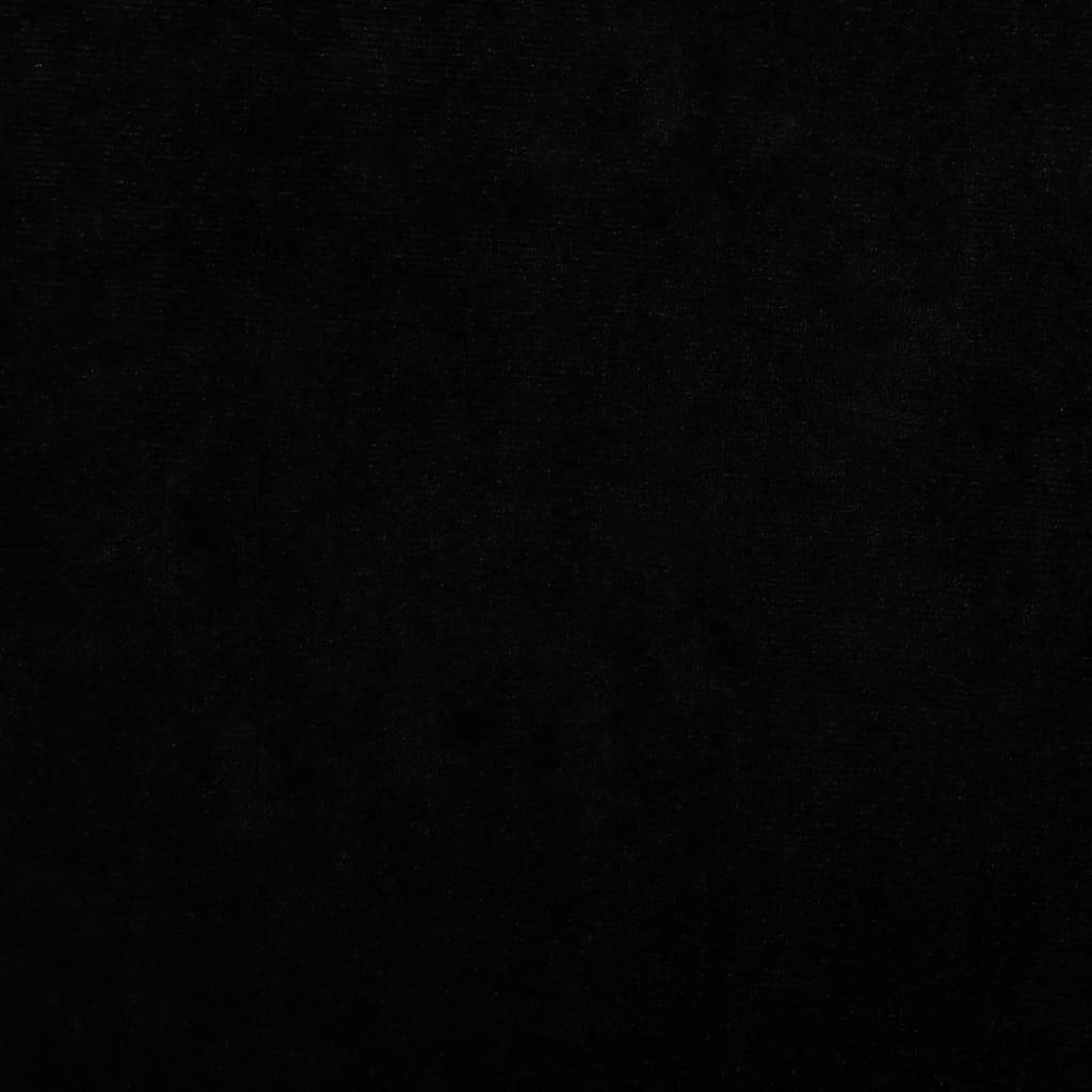 vidaXL Кучешко легло черно 60x40x30 см кадифе