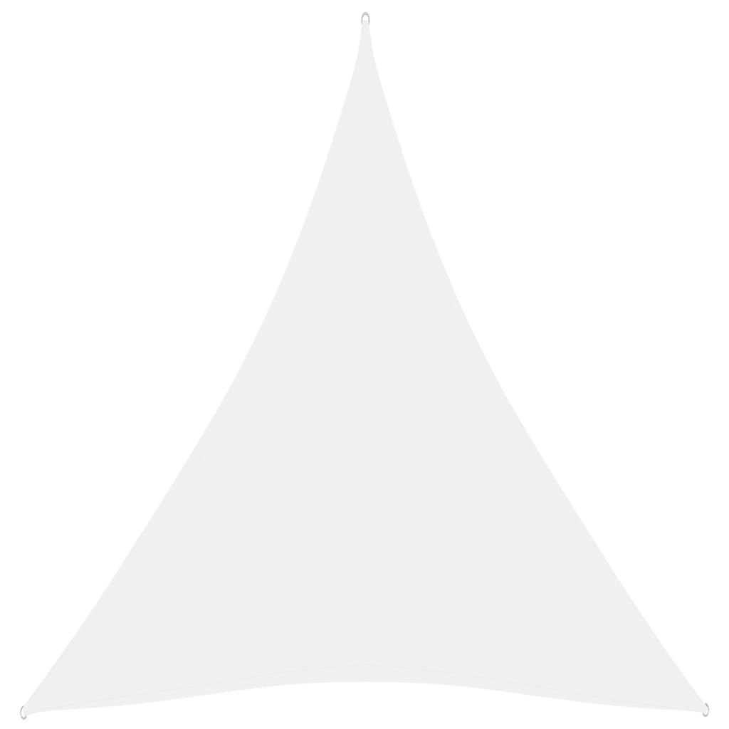 vidaXL Платно-сенник, Оксфорд плат, триъгълно, 3x4x4 м, бяло
