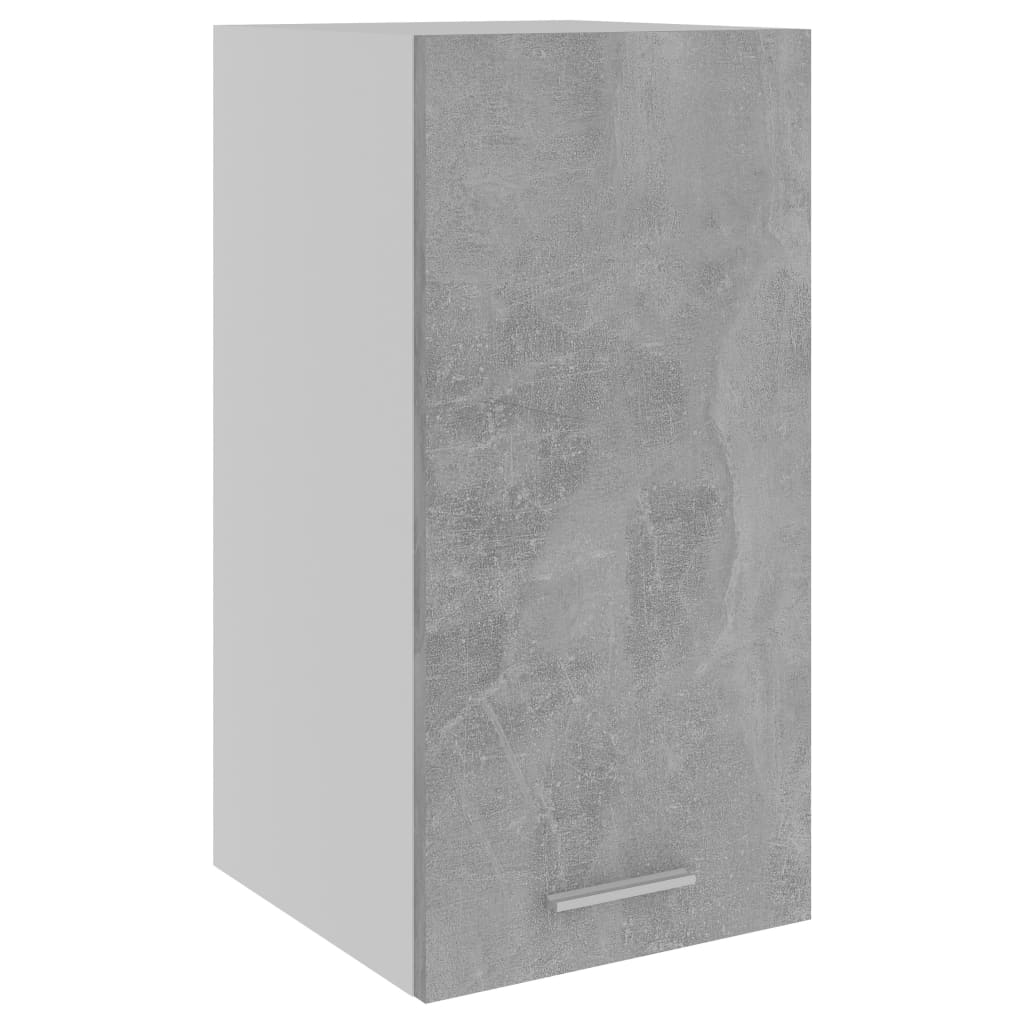 vidaXL Висящ шкаф, бетонно сив, 29,5x31x60 см, ПДЧ